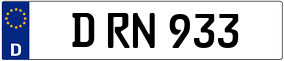 Trailer License Plate